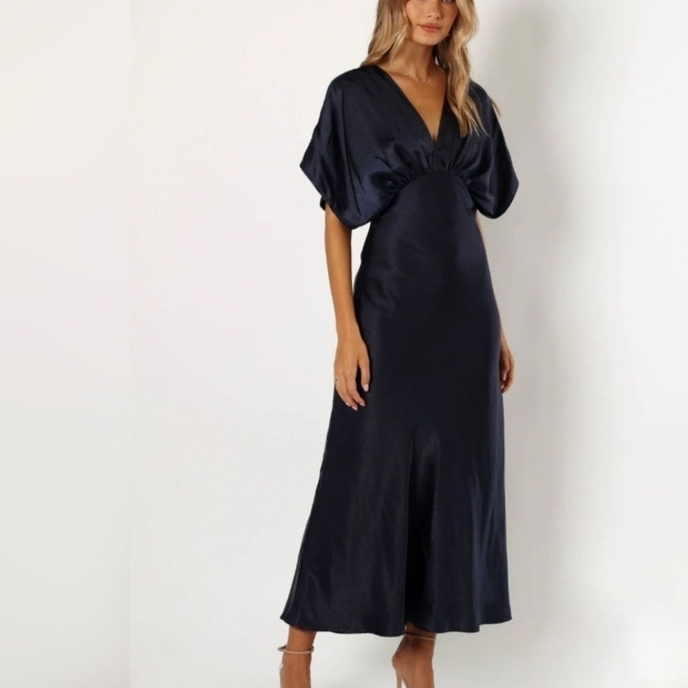 Petal & Pup Navy Midi Dress - Picture 4 of 7